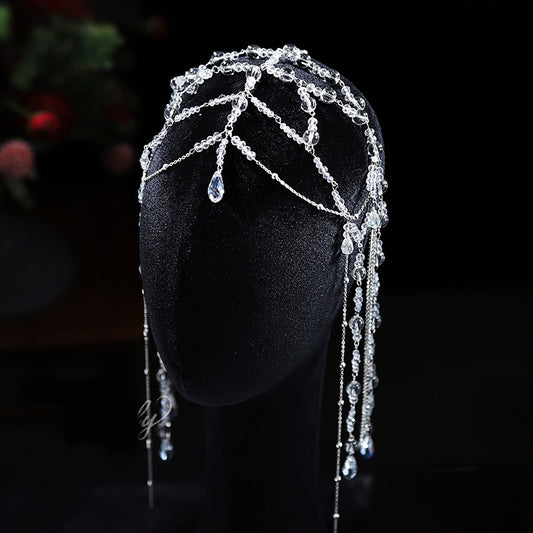 Crystal Tiara Wedding Headband Elegant Bridal Hairpiece