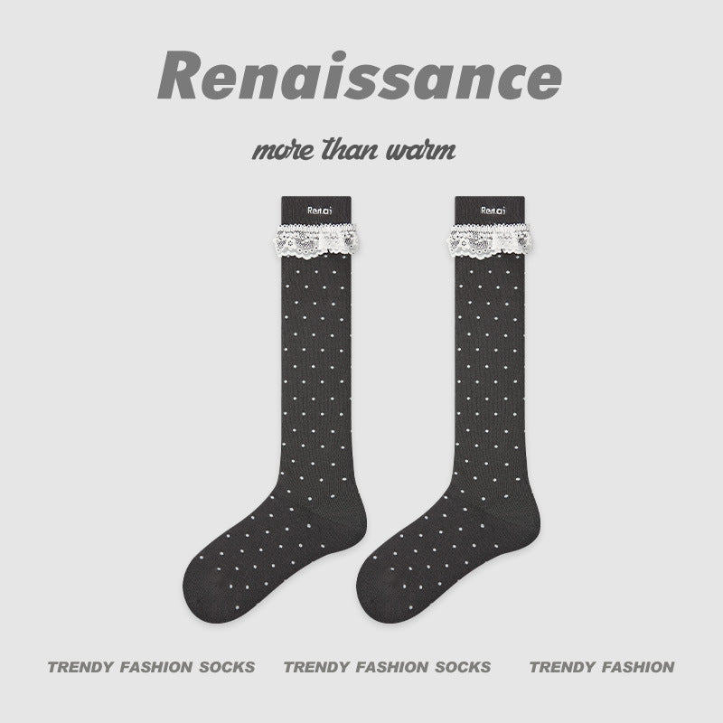 Socks Renaissance Striped Cotton Blend Mid Calf