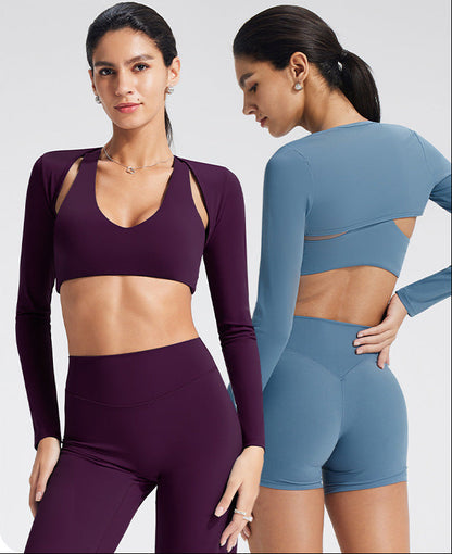 Lightweight Long Sleeve Yoga Shrug for Women