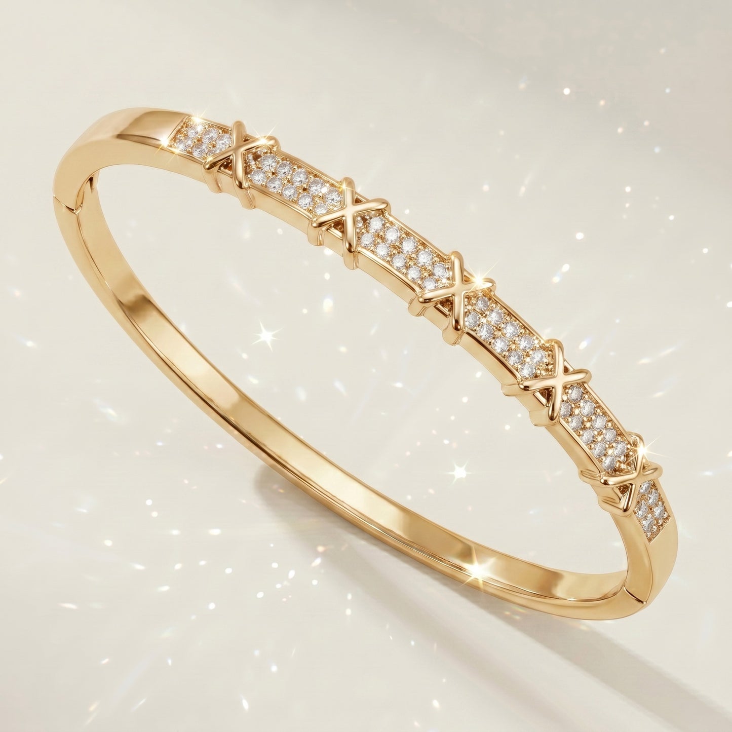 Stylish Open Cuff Bracelets with Zirconia for Weddings and Parties