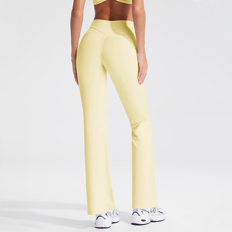 High-Waisted Flared Yoga Pants for Women - Breathable Casual Leggings