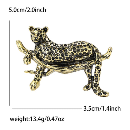 Retro Animal Brooch Enamel Pins for Men's Suits