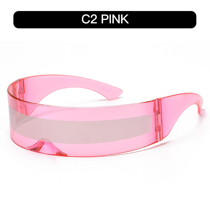 Futuristic Cyberpunk Oversized Sunglasses Trendy Party Shades
