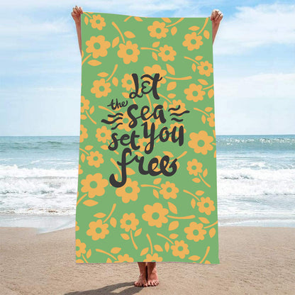Custom Beach Towel Extra Large Microfiber Printed 100x180cm