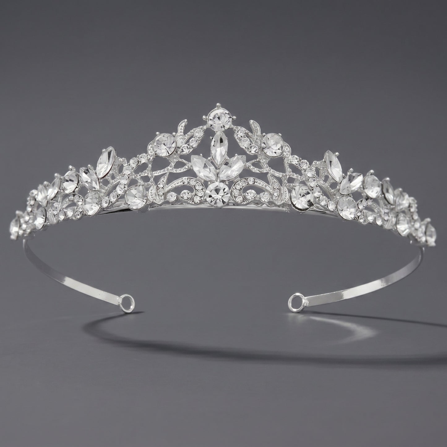 Luxury Rhinestone Princess Crown Headpiece for Birthdays and Weddings