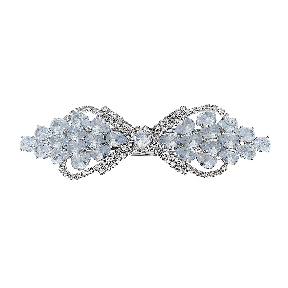 Elegant Flower Design Rhinestone Hair Clip For Women