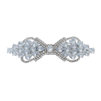 Elegant Flower Design Rhinestone Hair Clip For Women