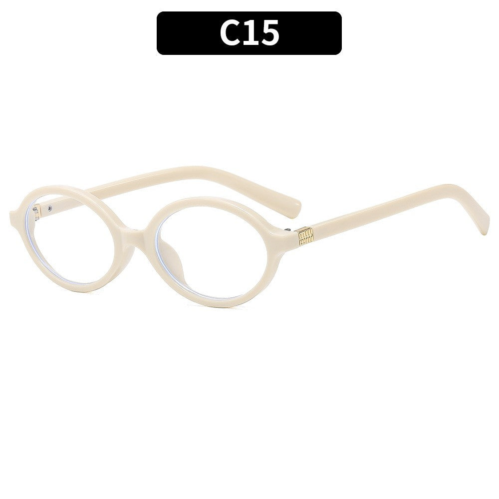 Vintage Oval Sunglasses Stylish UV Protection Eyewear