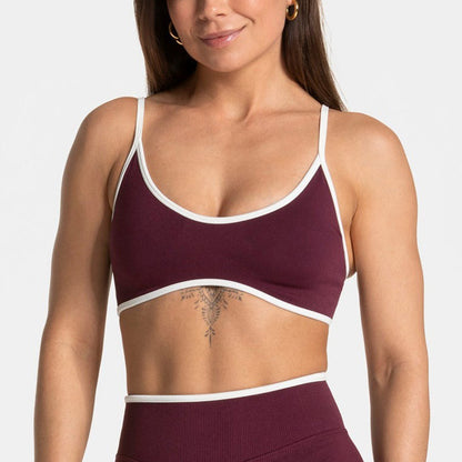 Color Blocked Long Sleeve Workout Top for Women