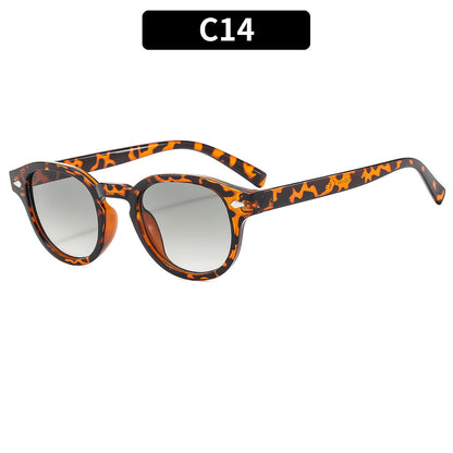 Retro Round Frame Sunglasses Stylish UV400 Protection