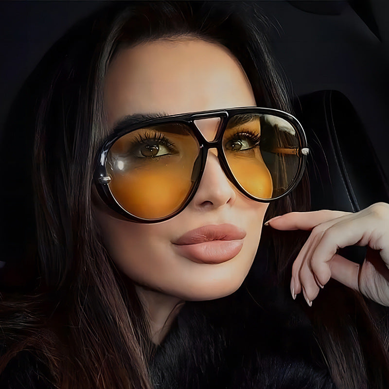 Trendy Oversized Sunglasses UV400 Protection for Women