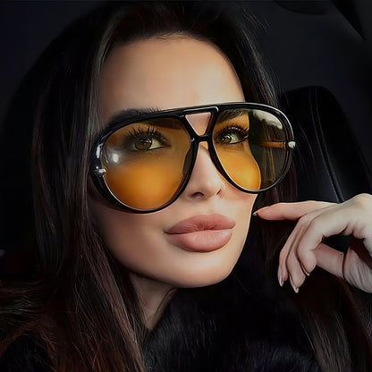 Trendy Oversized Sunglasses UV400 Protection for Women