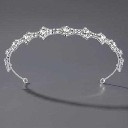 Luxury Rhinestone Princess Crown Headpiece for Birthdays and Weddings