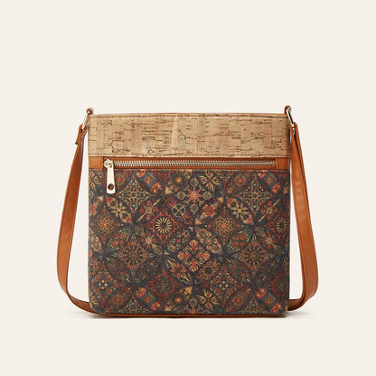 Casual Bohemian Style Cork Crossbody Bag