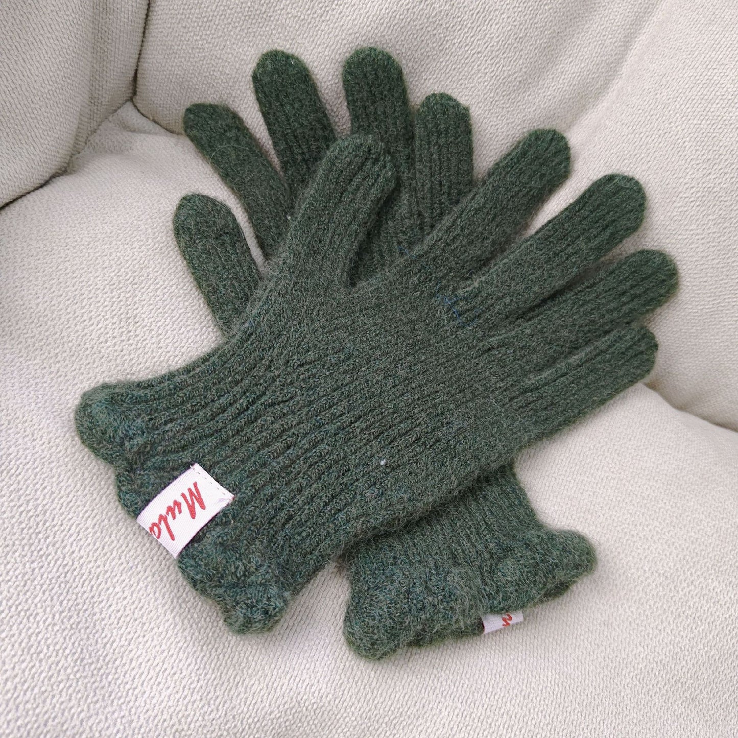 Wool Fingerless Touchscreen Gloves Warm Mittens for Women