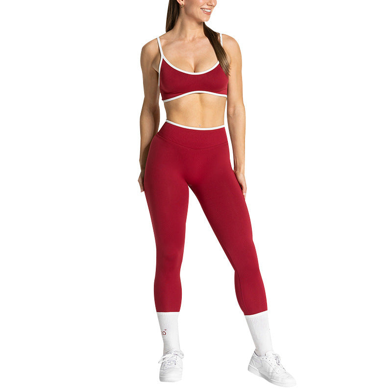 Color Blocked Long Sleeve Workout Top for Women