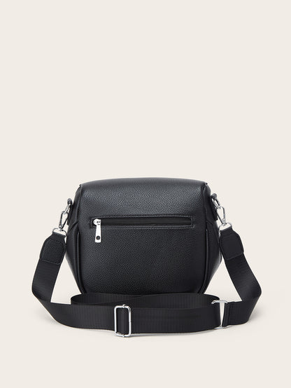 Vintage Style Saddle Bag With Wide Strap
