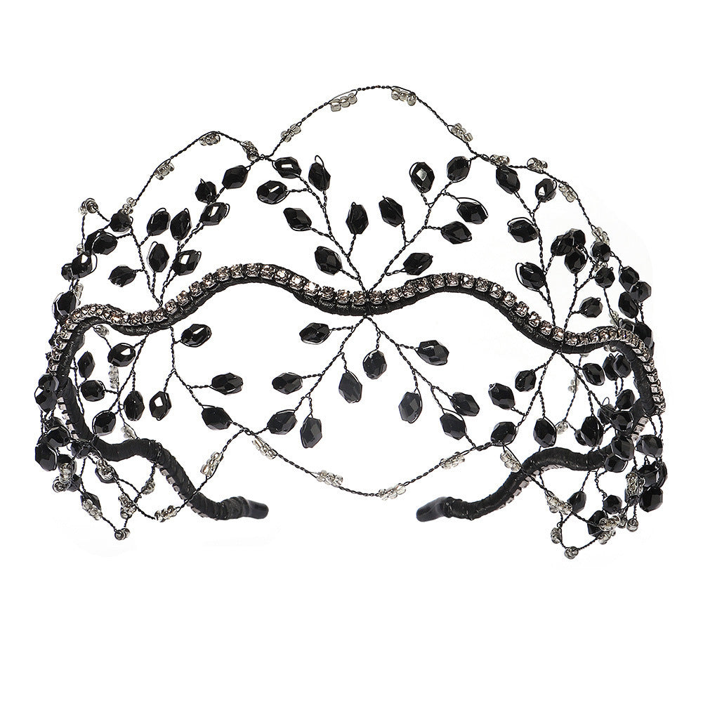 Handcrafted Crystal Beaded Headband - Trendy Casual Hair Accessory