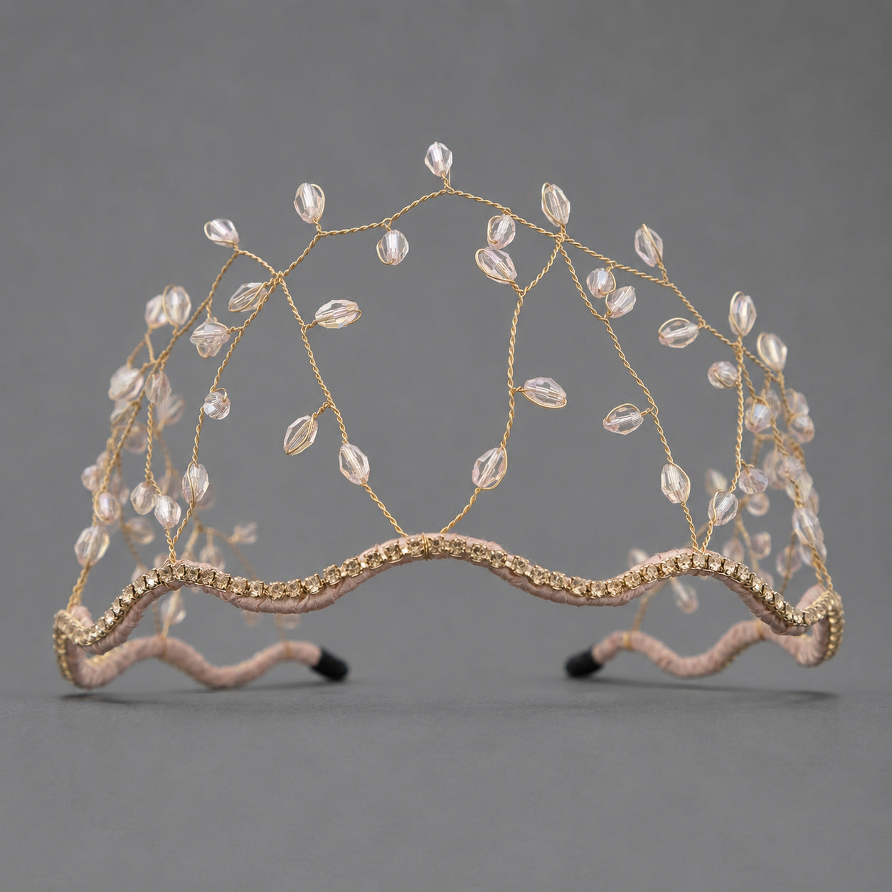Handcrafted Crystal Beaded Headband Elegant Hair Accessory