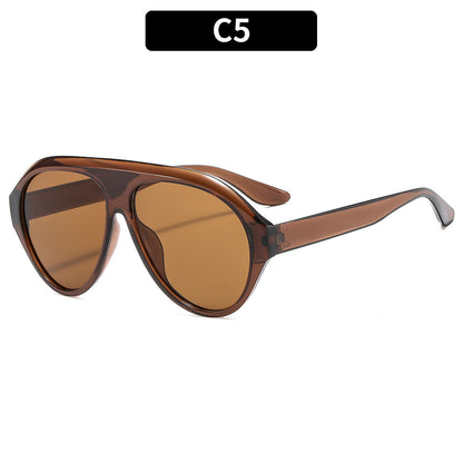 Retro Oversized Pilot Sunglasses Stylish UV400 Protection