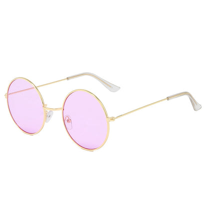 Vintage Round Frame Sunglasses for Men - UV400 Protection