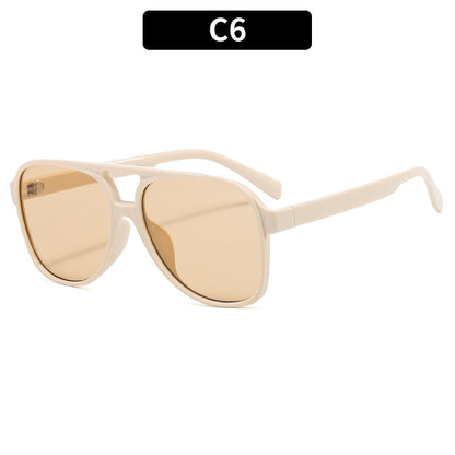 Trendy Retro Square Sunglasses Casual UV400 Protection