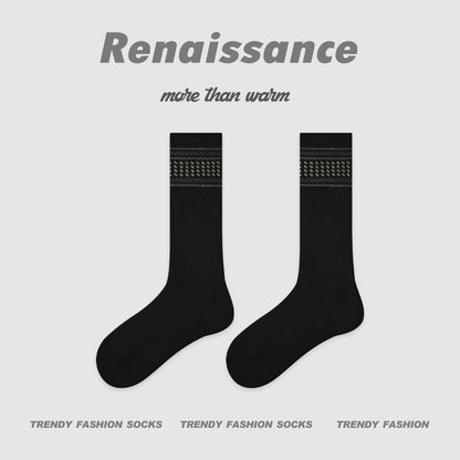 Mid Calf Slouch Socks Seamless Cotton Moisture Wicking