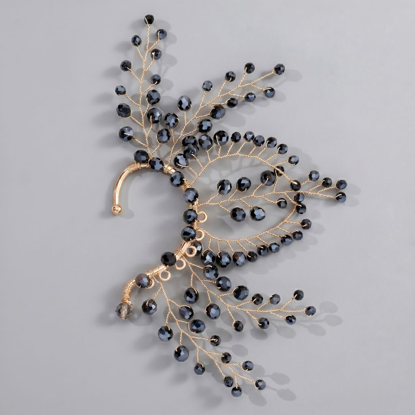 Handcrafted Pearl and Crystal Floral Earrings - Elegant and Versatile Accessories