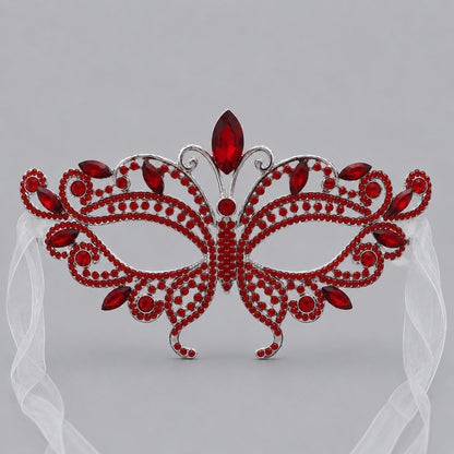 Luxury Rhinestone Half Face Masks for Parties and Events