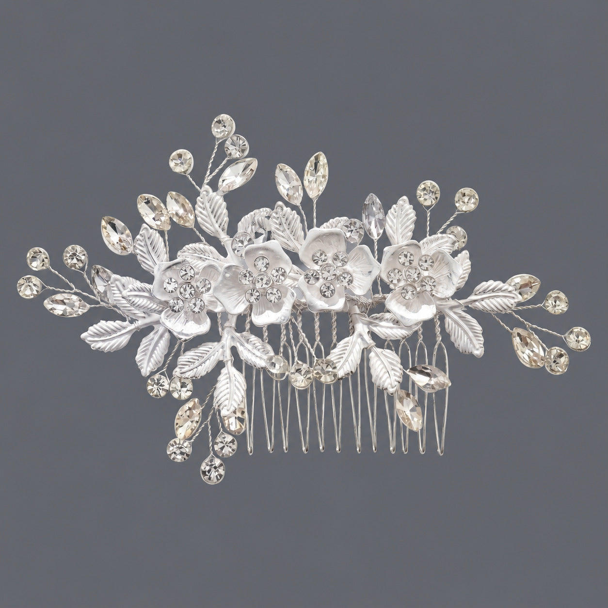 Elegant Handmade U-Shaped Hairpins with Rhinestones for Weddings