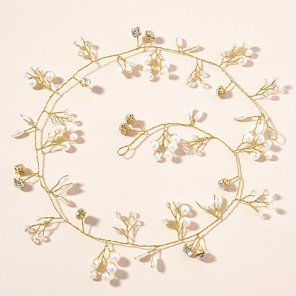 Handmade Pearl Headband Wedding Hairpiece