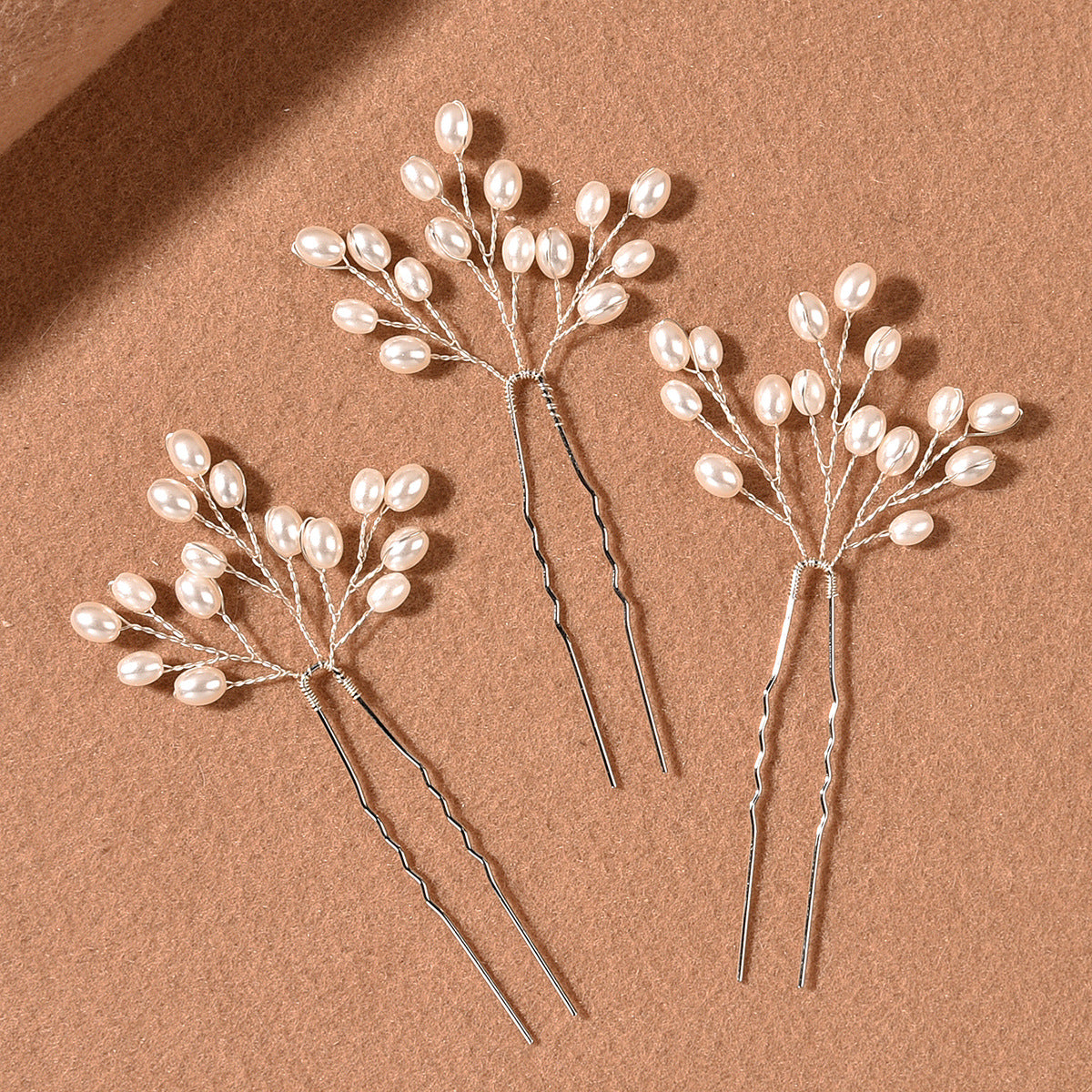 Elegant Pearl Hair Fork Handmade Bridal Hair Accessory