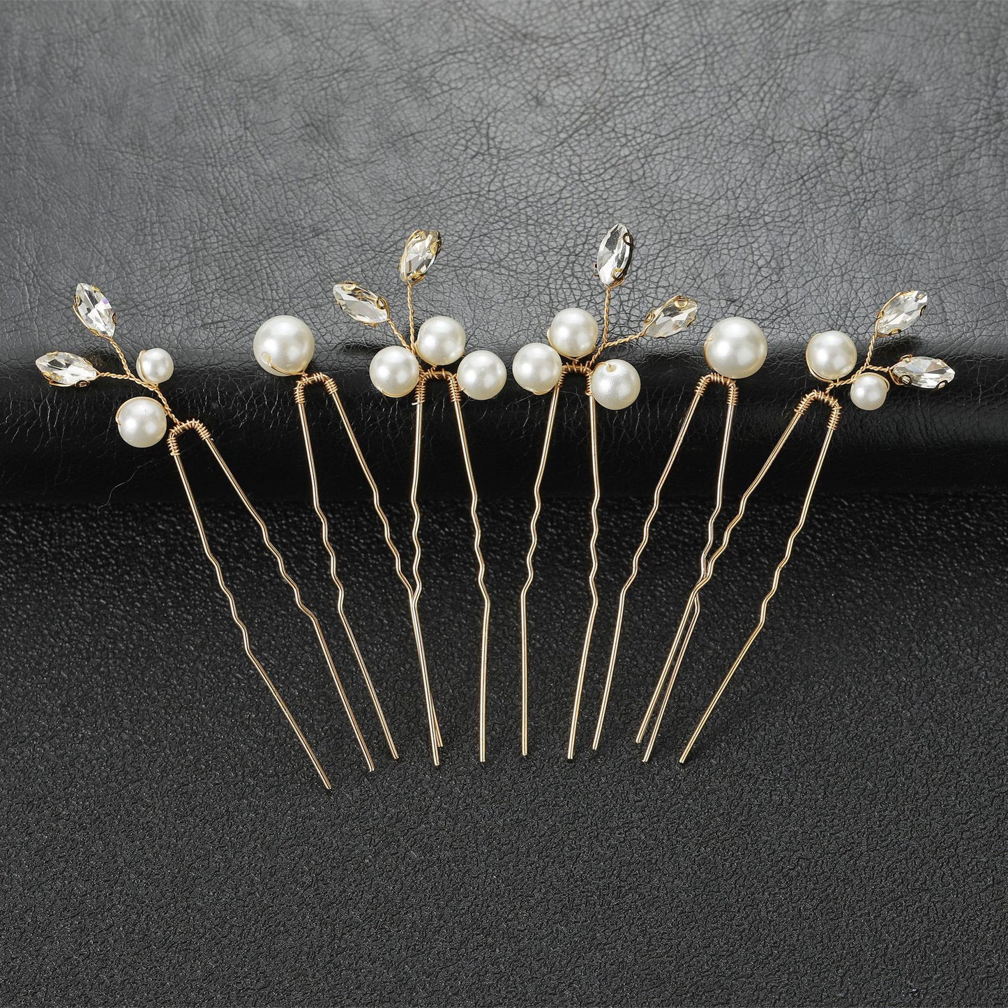 Pearl U Shaped Hair Pins Set Bridal Wedding Hair Accessory