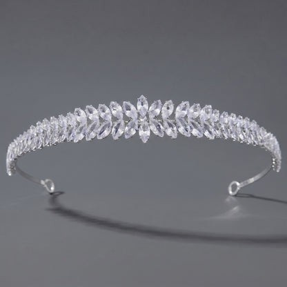 Luxury Rhinestone Princess Crown Headpiece for Birthdays and Weddings