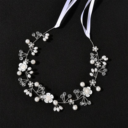 Handmade Pearl Flower Headband for Bridal and Girls