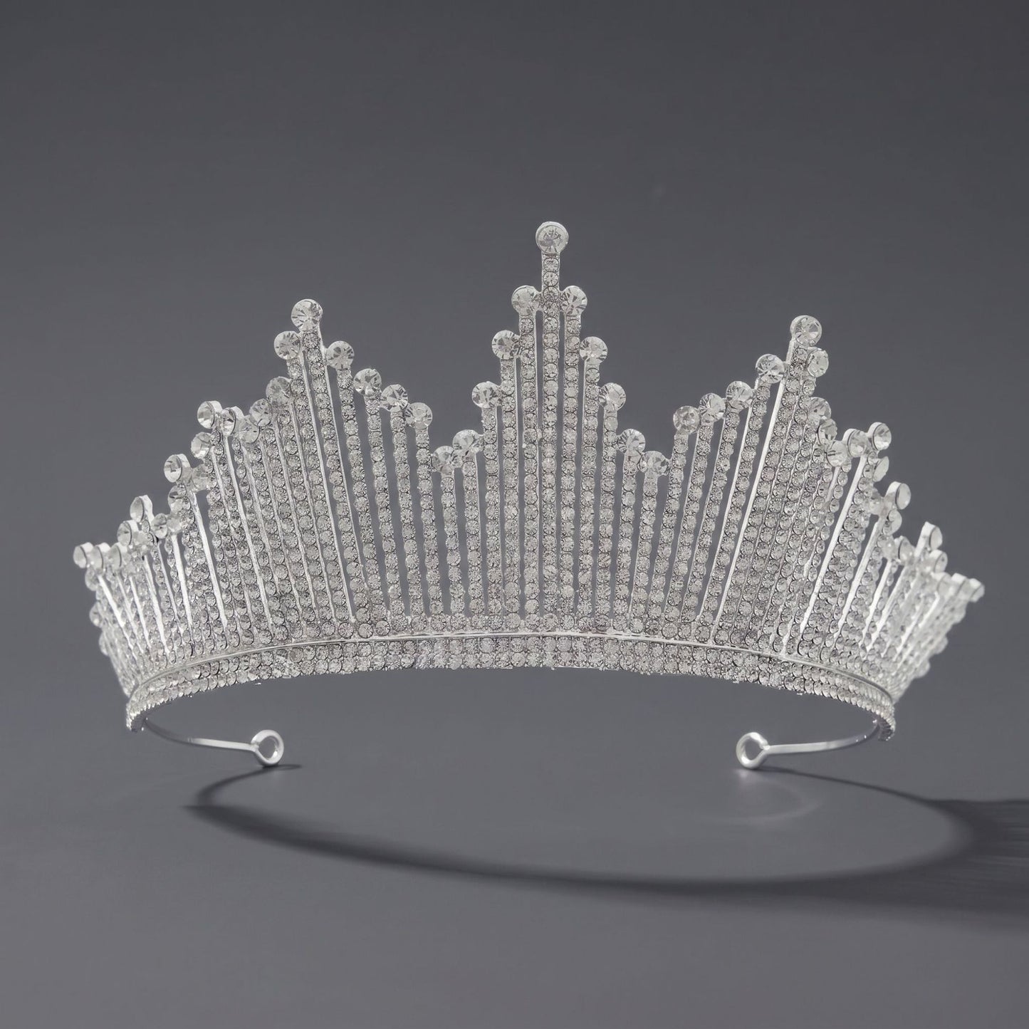 Luxury Rhinestone Princess Crown Headpiece for Birthdays and Weddings