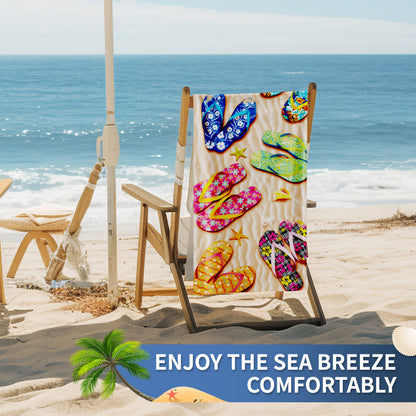 Printed Microfiber Beach Towel Absorbent Bath Towel