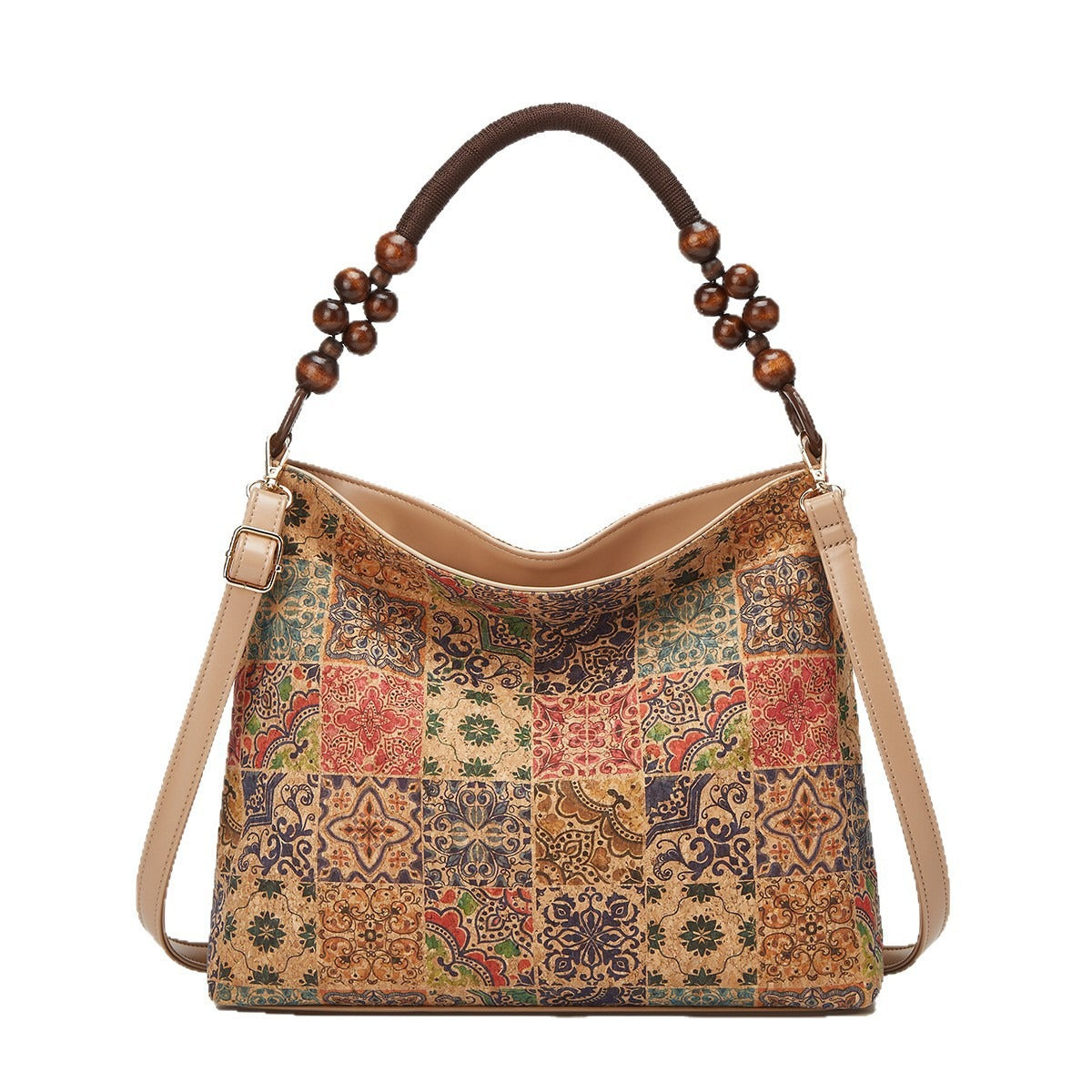 Cork Handbag Vintage Bohemian Shoulder Crossbody Bag