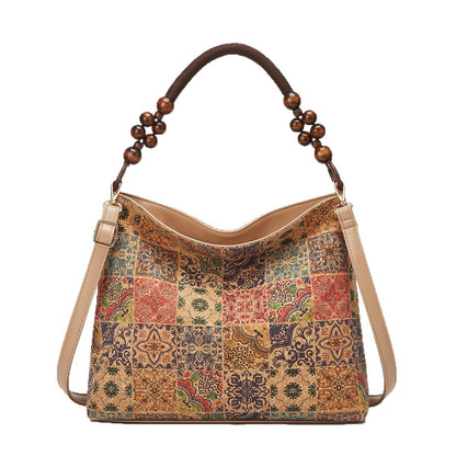 Cork Handbag Vintage Bohemian Shoulder Crossbody Bag