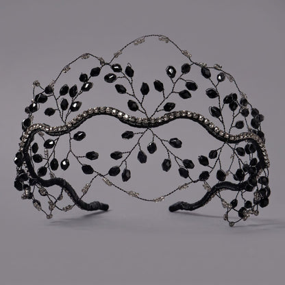 Handcrafted Crystal Beaded Headband - Trendy Casual Hair Accessory