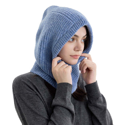Wool Blend Neck Warmer Balaclava Hat for Men and Women