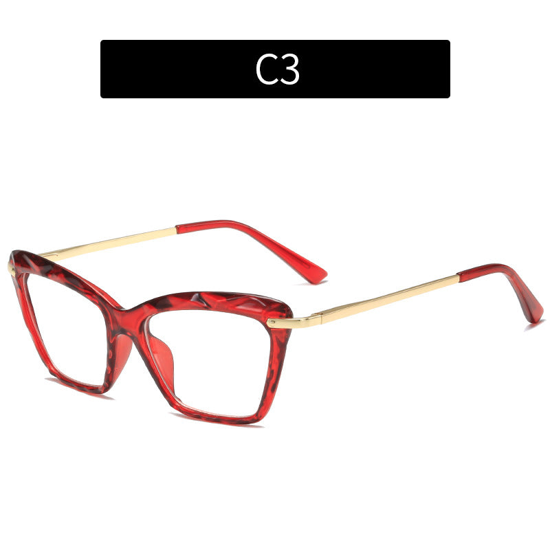 Trendy Crystal Cat-Eye Anti-Blue Light Glasses