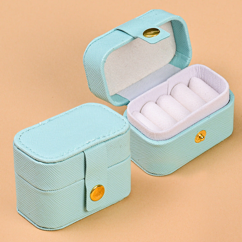 Mini Jewelry Ring Box Portable Travel Organizer