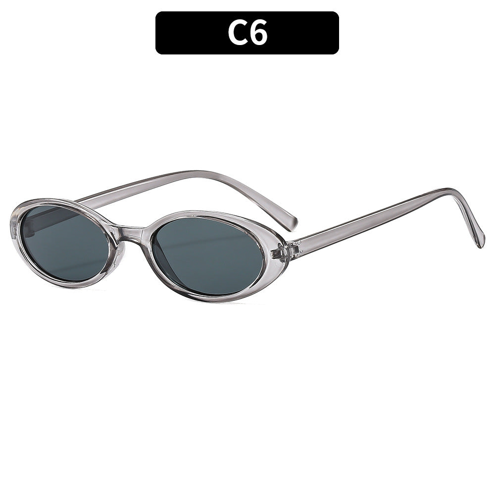 Retro Vintage Oval Sunglasses Stylish Outdoor Eyewear