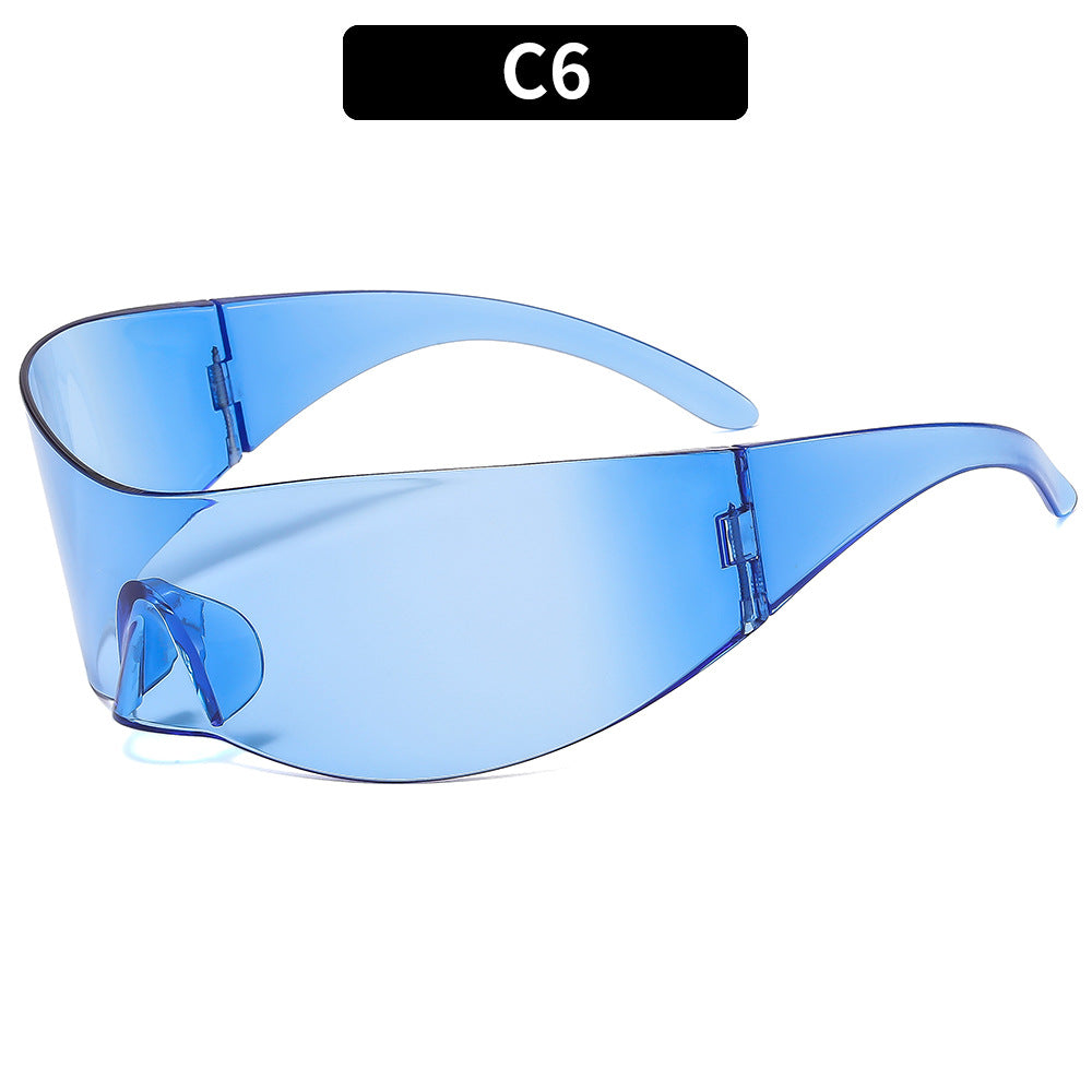 Trendy Futuristic Y2K Fashion Sunglasses for Outdoor Activities