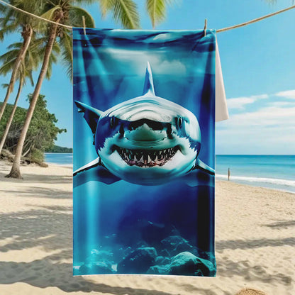 Customizable Turtle Print Beach Towel Ultra-Soft Microfiber Bath Towel