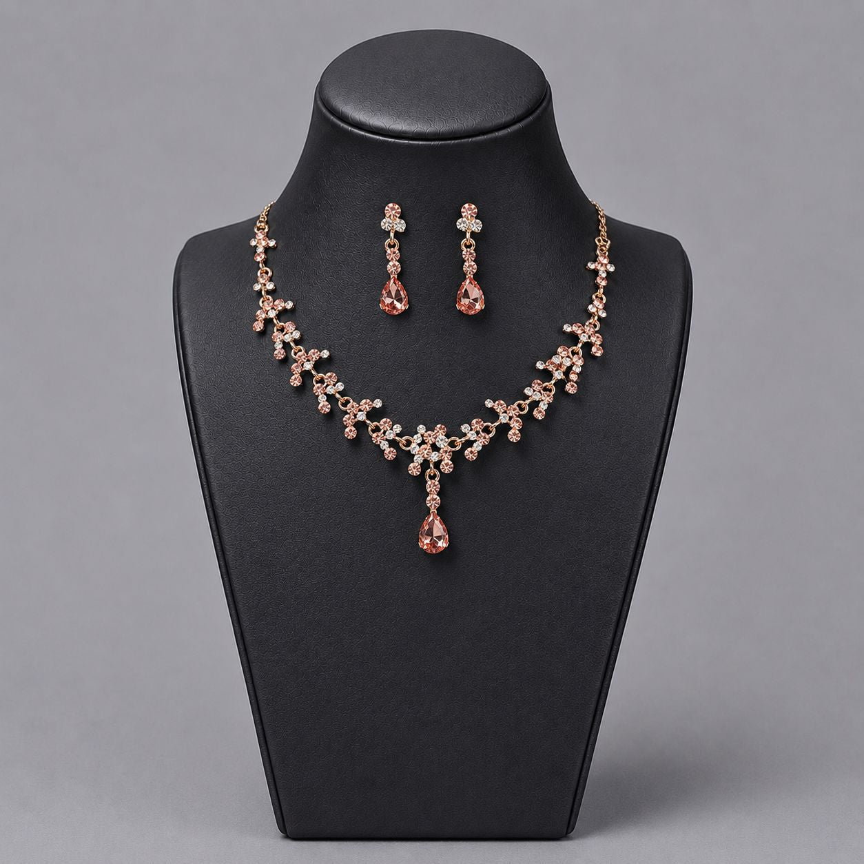 Luxury Bridal Jewelry Set with Pearl and Rhinestone for Weddings and Parties