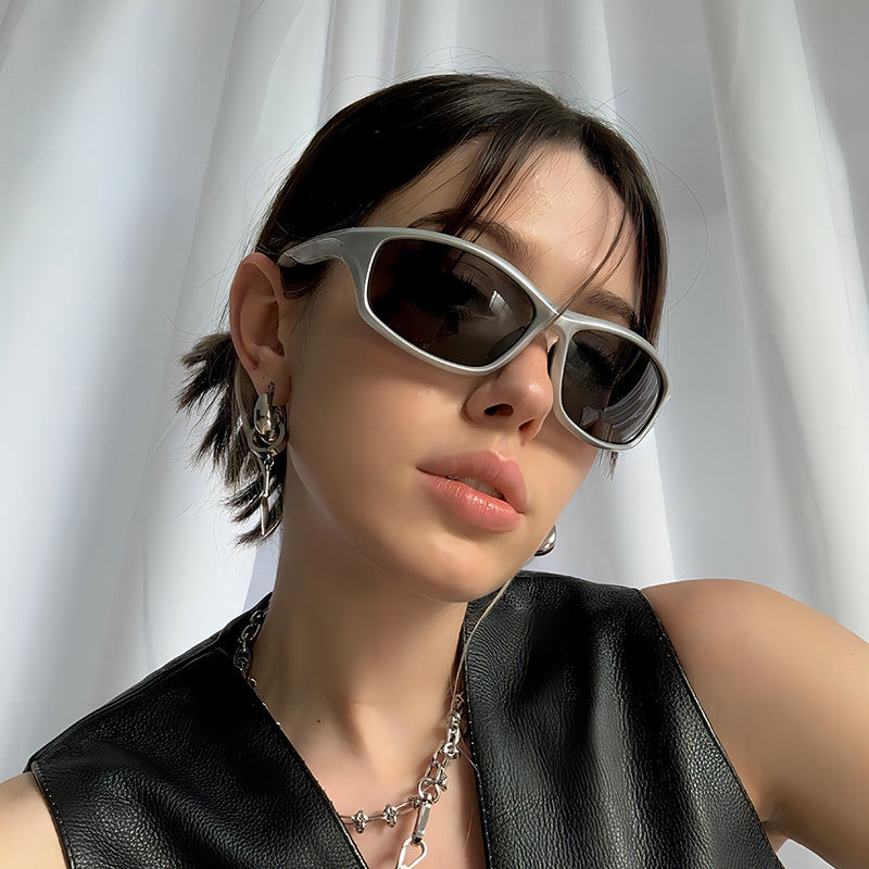 Y2K Cyberpunk Sport Sunglasses Trendy Futuristic Eyewear