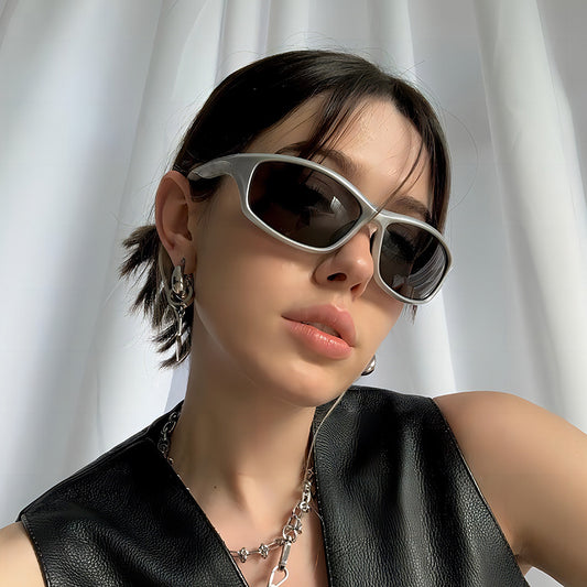 Y2K Cyberpunk Sport Sunglasses Trendy Futuristic Eyewear