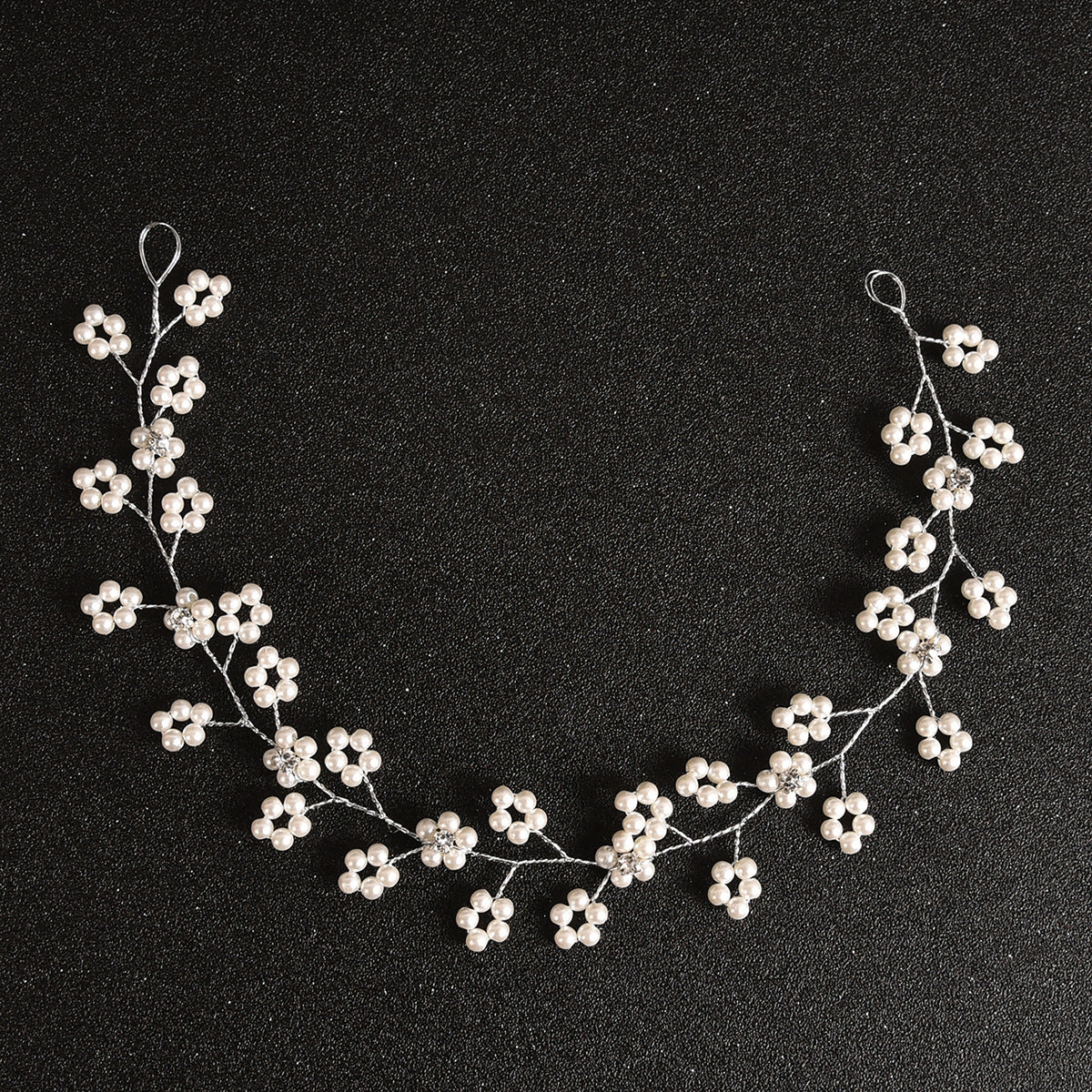 Pearl and Rhinestone Handmade Wedding Hairband